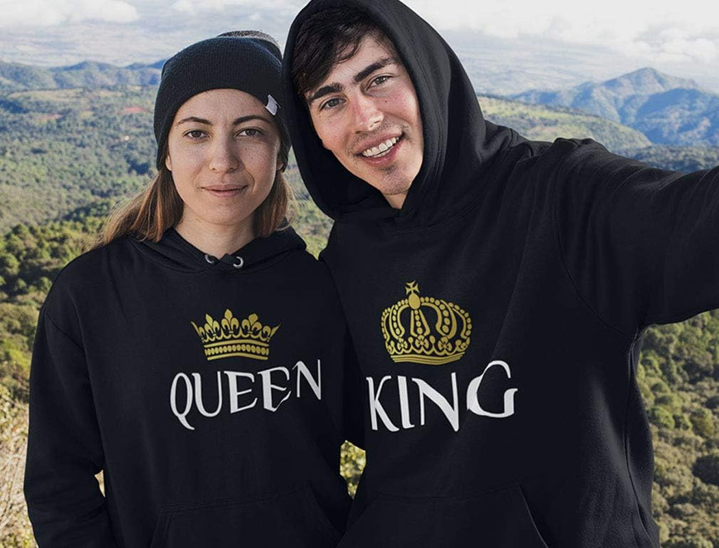 King & Queen Matching Couple Hoodie Set – The Ultimate Symbol of Royal Love