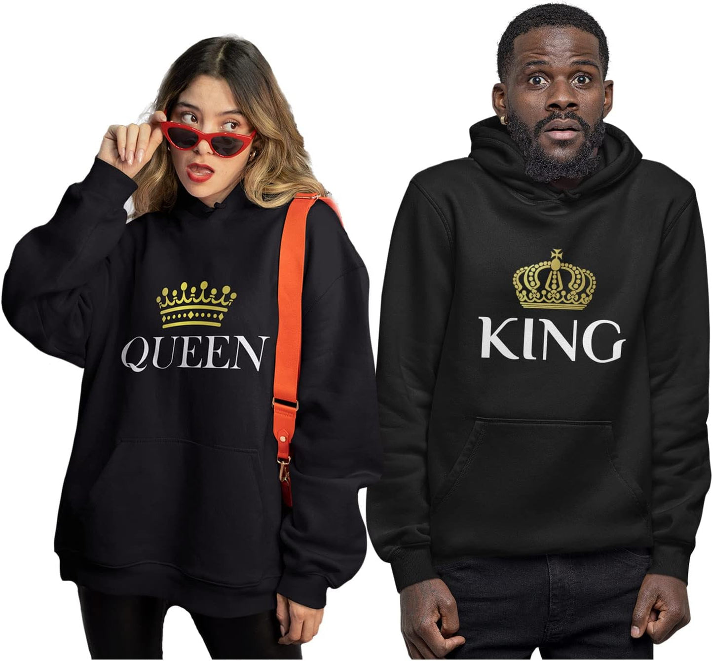 King & Queen Matching Couple Hoodie Set – The Ultimate Symbol of Royal Love